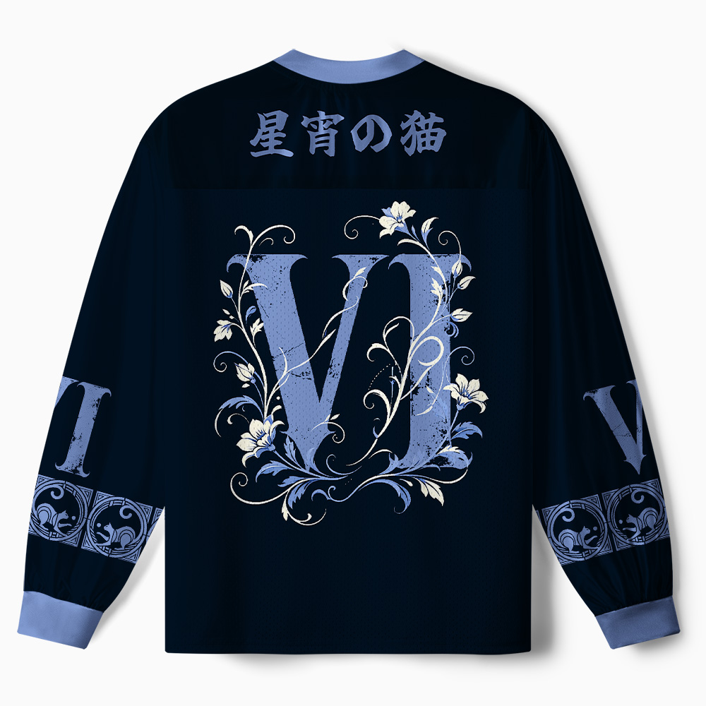Tokyo-Tiger Lunar Cat Paneled Long Sleeve Jersey