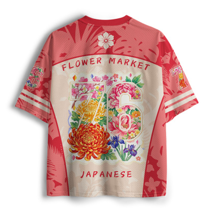Tokyo-Tiger Bold Petal Art Mesh Jersey