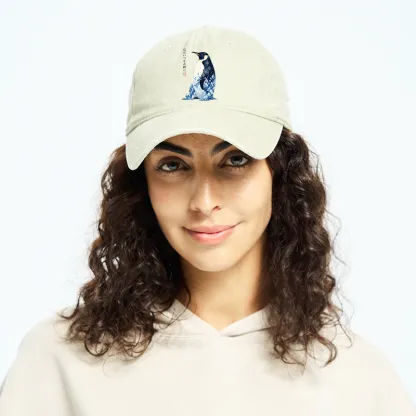 Tokyo-Tiger Keep Calm Penguin Washed Cap