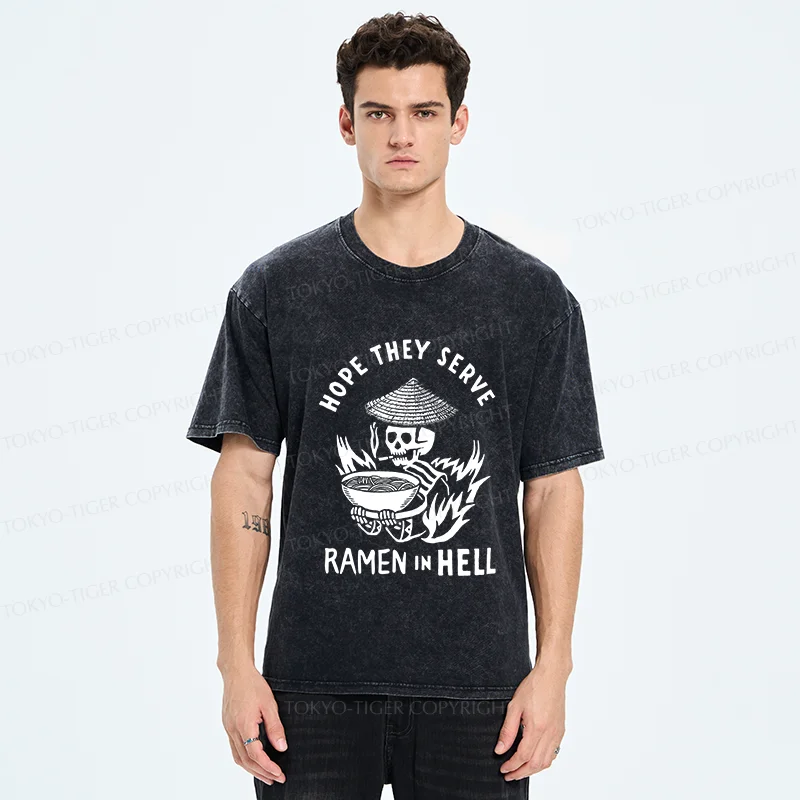 Tokyo-Tiger Hell Ramen Washed T-Shirt