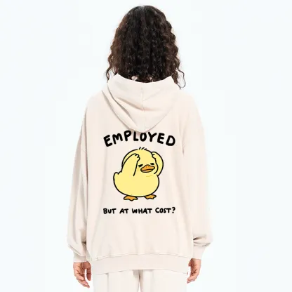 Tokyo-Tiger Funny Work Duck Washed Zip Hoodie