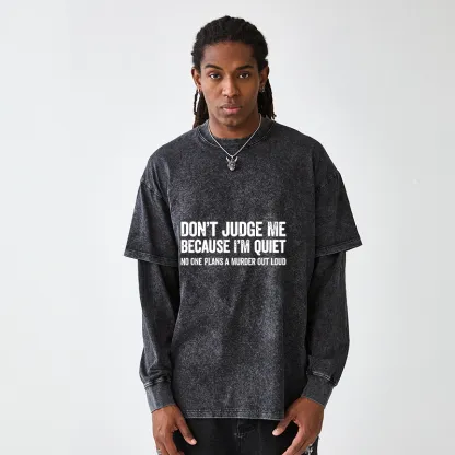 Tokyo-Tiger Sarcastic Funny Quote Washed Double Layer T-Shirt