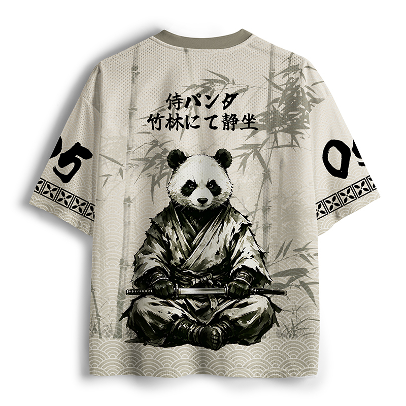 Tokyo-Tiger Samurai Panda Warrior Mesh Jersey