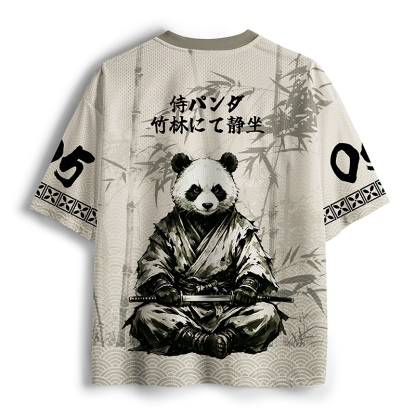Tokyo-Tiger Samurai Panda Warrior Mesh Jersey
