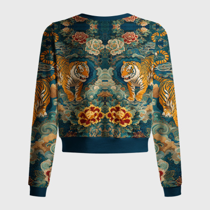 Tokyo-Tiger Imperial Tiger Tapestry Special Version Women's Lightweight Cardigan