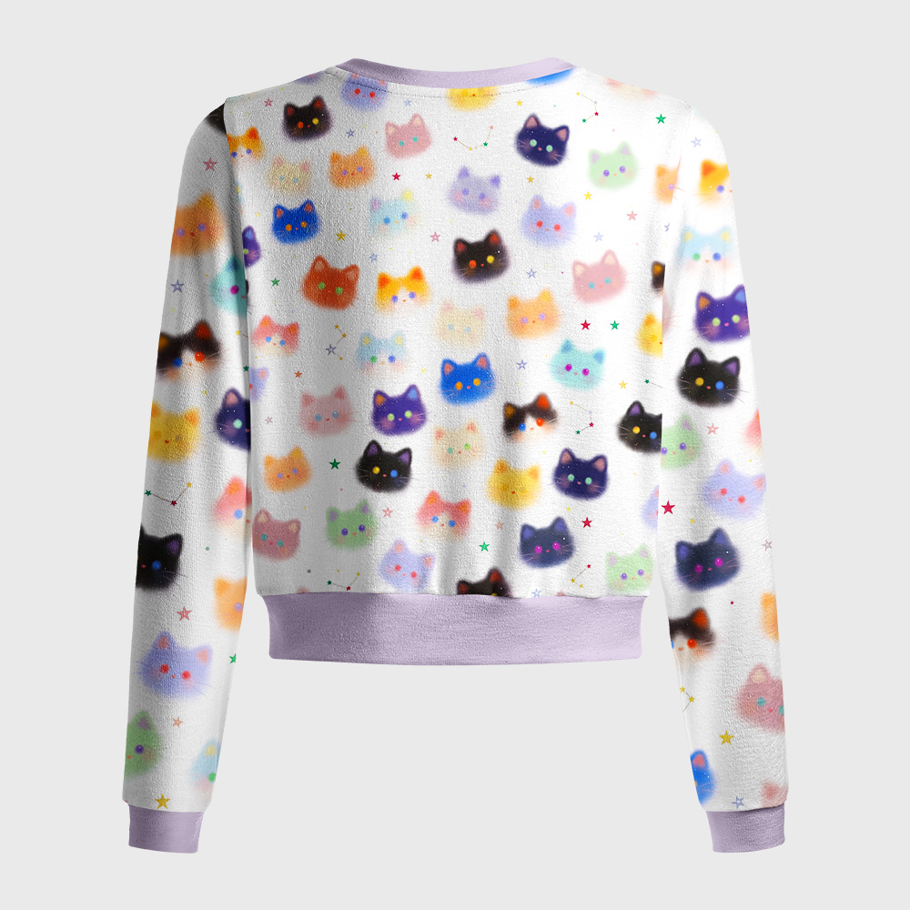 Tokyo-Tiger Rainbow Mist Cats Women's Lightweight Cardigan
