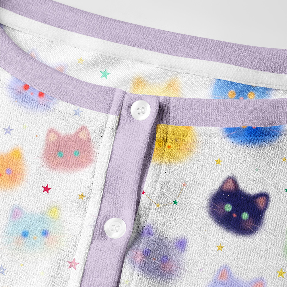 Tokyo-Tiger Rainbow Mist Cats Women's Lightweight Cardigan