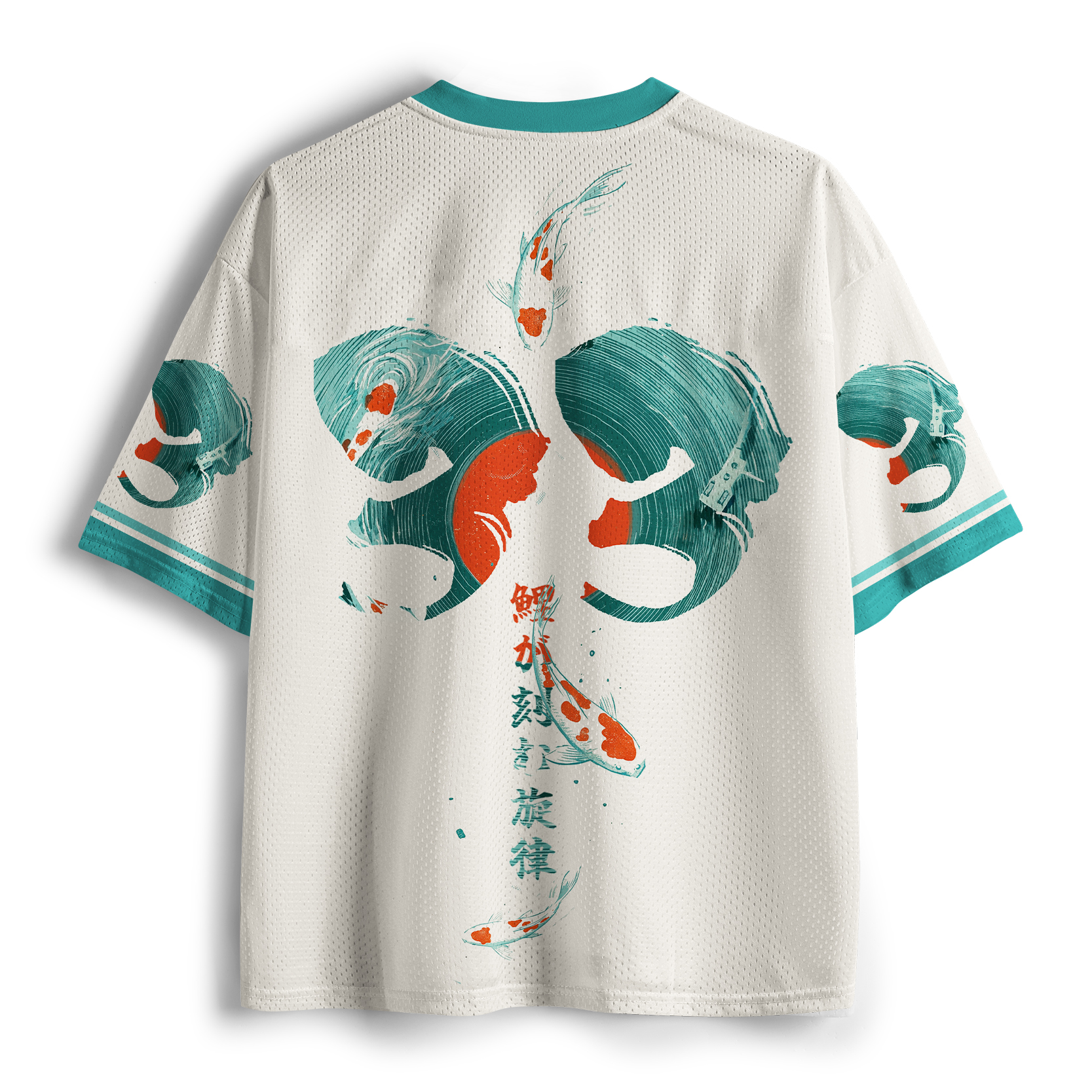 Tokyo-Tiger Melodic Currents Of The Koi Record Mesh Jersey