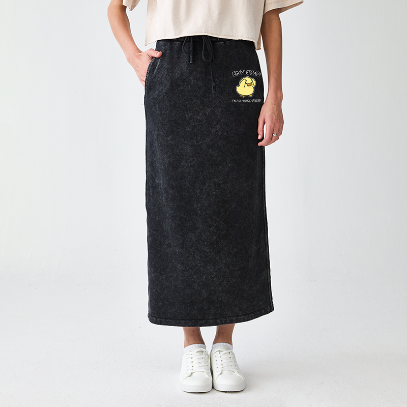 Tokyo-Tiger Funny Work Duck Washed Terry Skirt