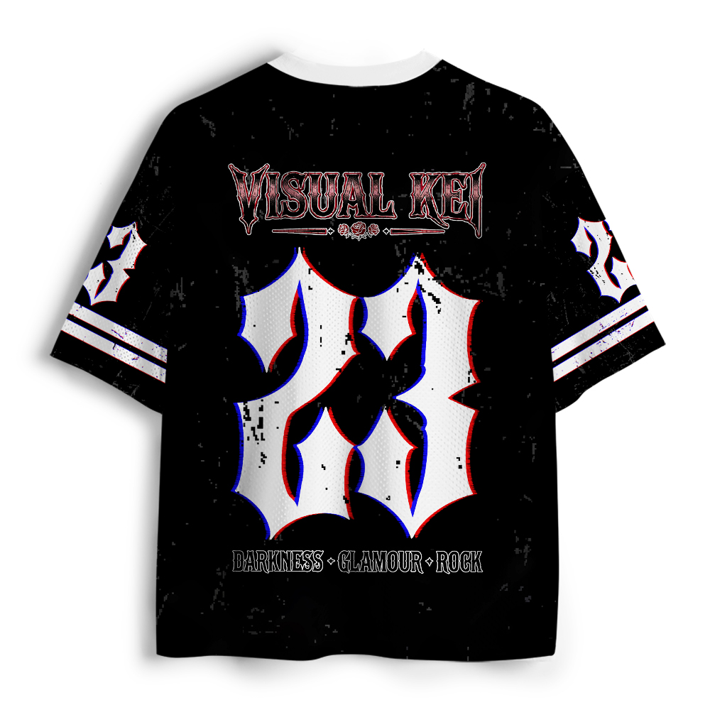 Tokyo-Tiger Gothic Rock Cat Band Visual Kei Mesh Jersey
