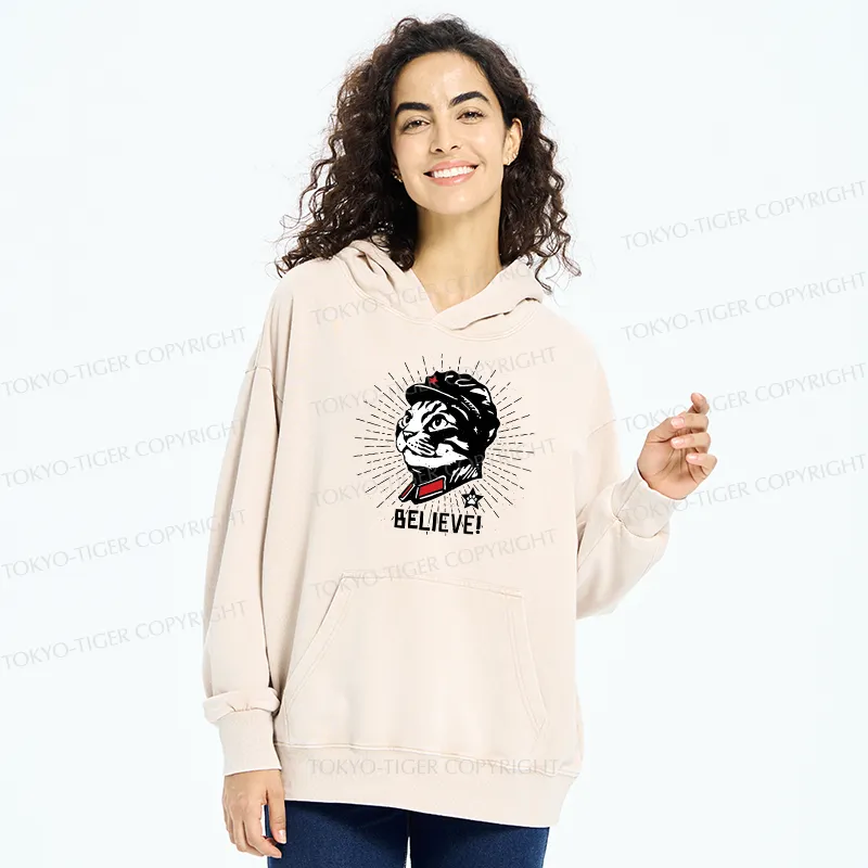 Tokyo-Tiger Trust Cat Chairman Washed Hoodie