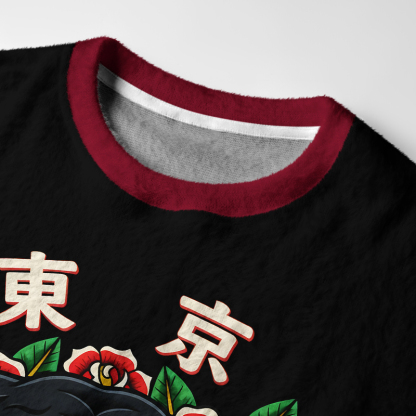 Tokyo-Tiger Tokyo Savage Fuzzy Christmas Ugly Sweatshirt