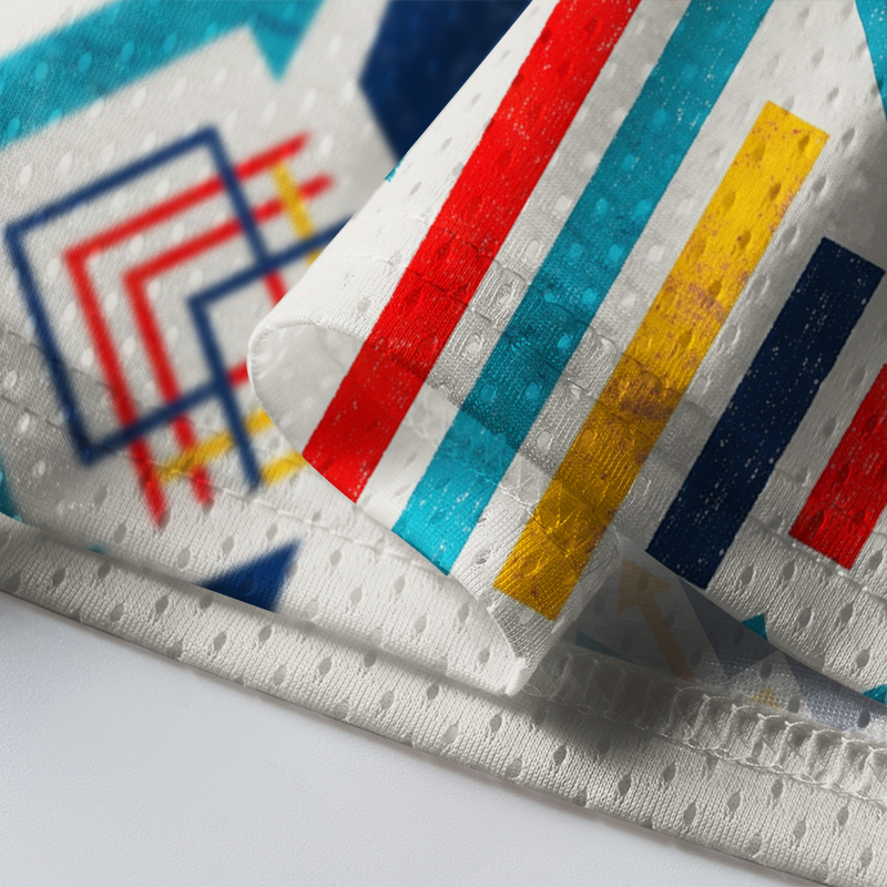 Tokyo-Tiger Geometric Bull Head Art Mesh Jersey
