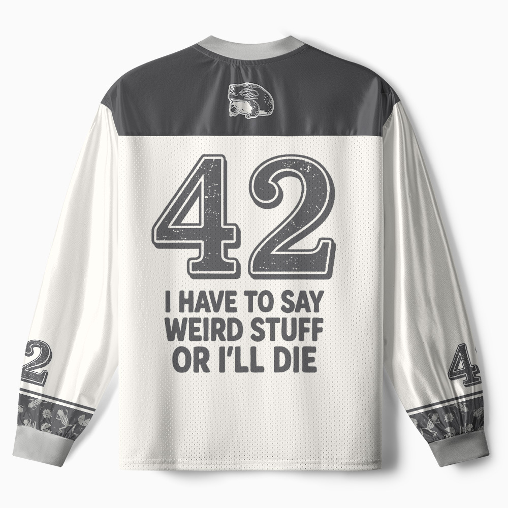 Tokyo-Tiger Weird Frog Funny Meme Chaos Edition Paneled Long Sleeve Jersey