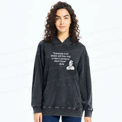 Tokyo-Tiger Funny Sun Tzu Saying Washed Hoodie