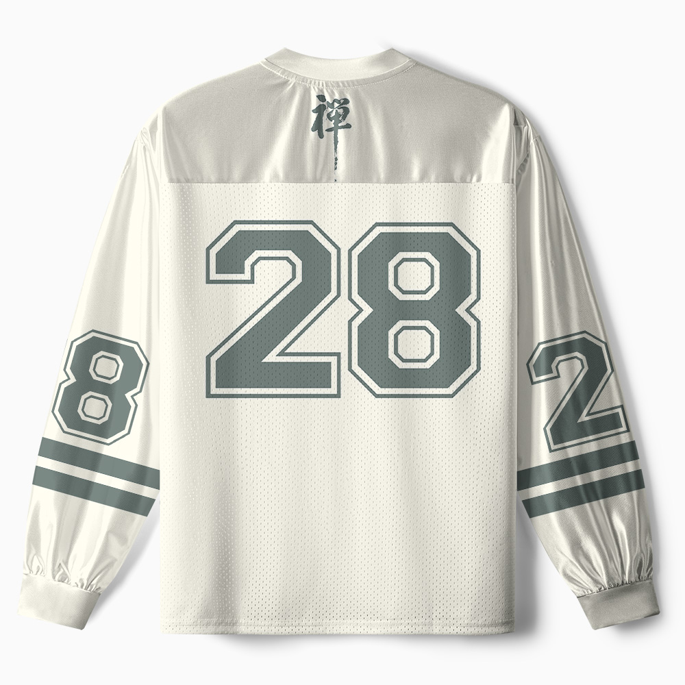 Tokyo-Tiger Zen Meditating Cat Paneled Long Sleeve Jersey