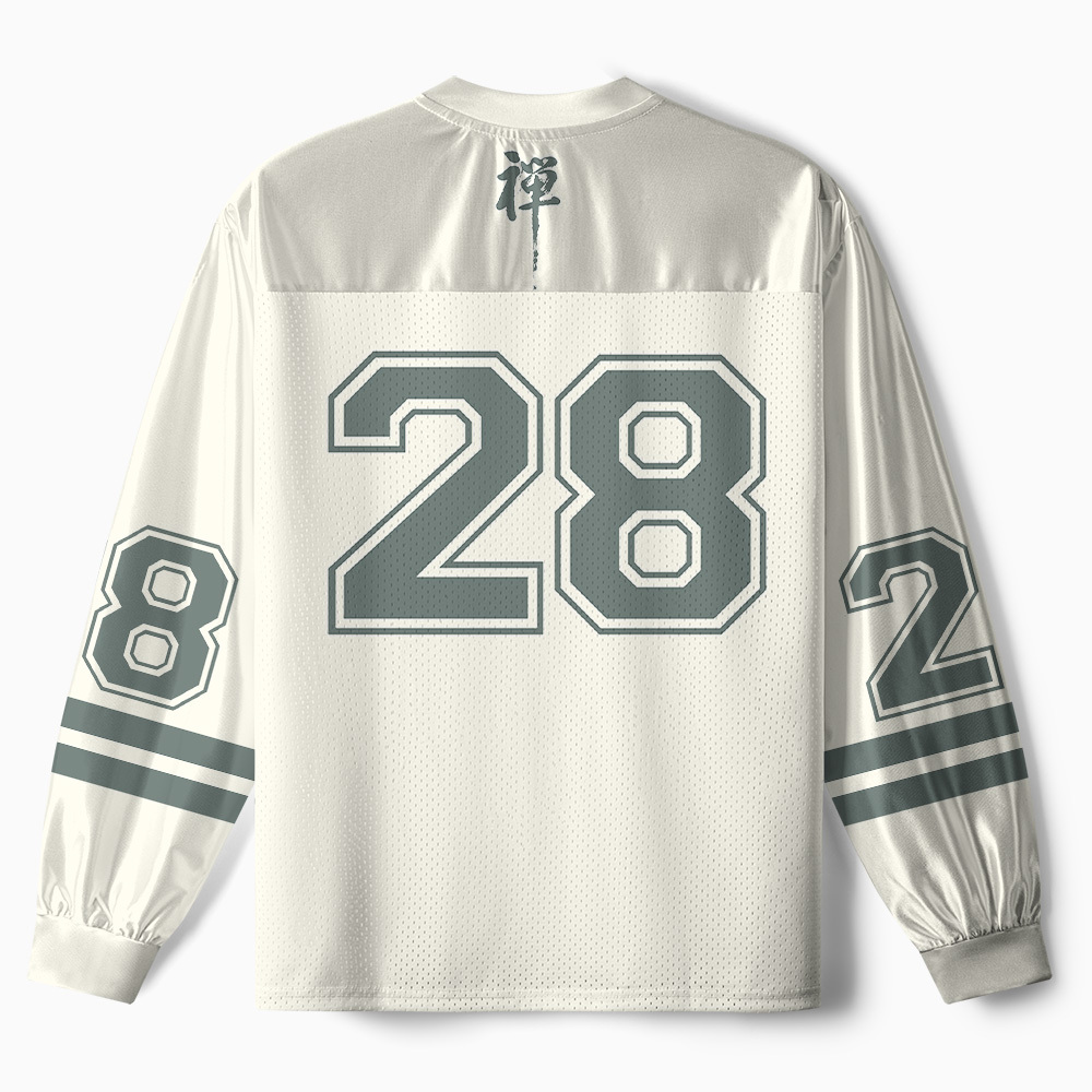 Tokyo-Tiger Zen Meditating Cat Paneled Long Sleeve Jersey