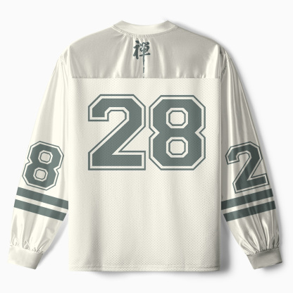 Tokyo-Tiger Zen Meditating Cat Paneled Long Sleeve Jersey