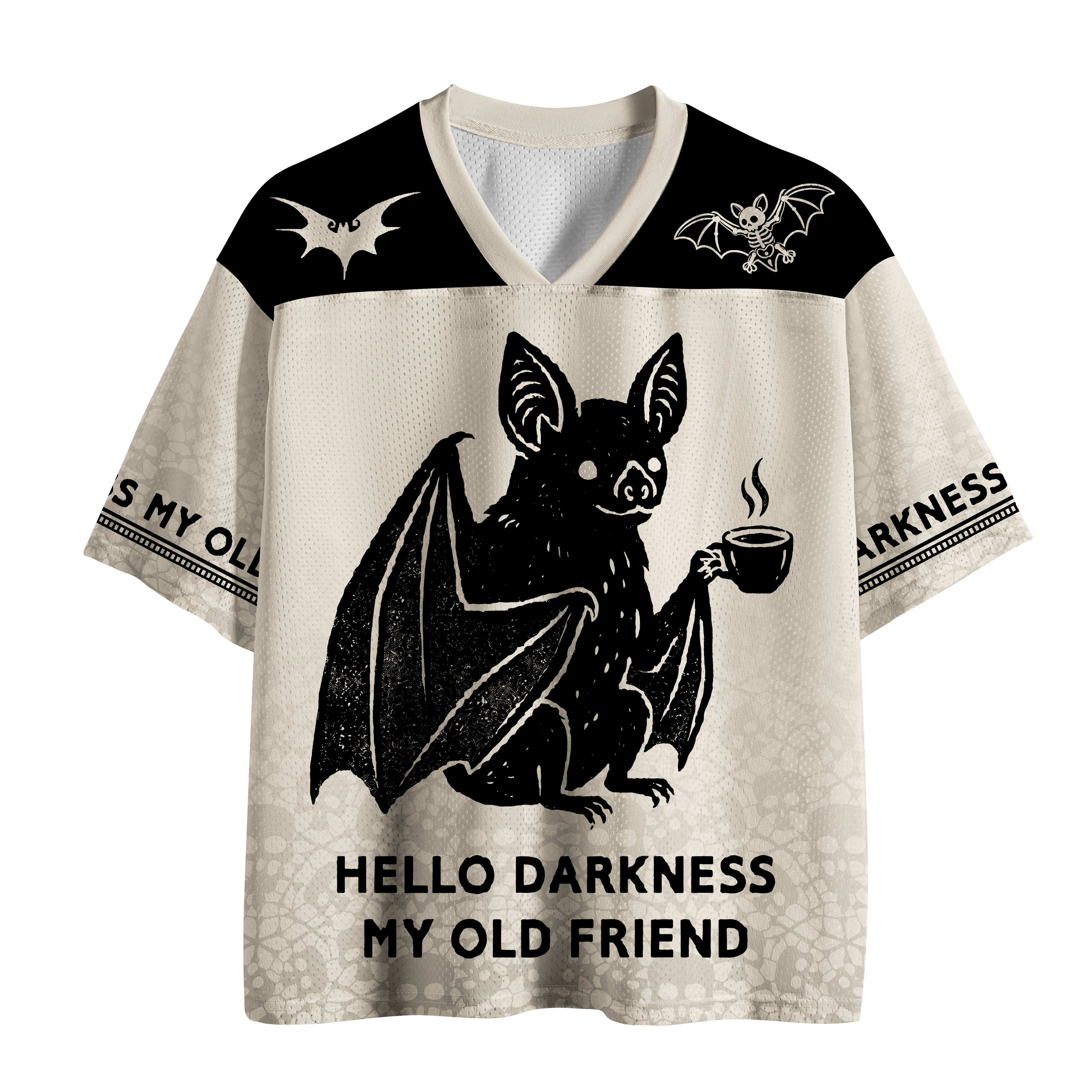 Tokyo-Tiger Funny Coffee Bat Mesh Jersey