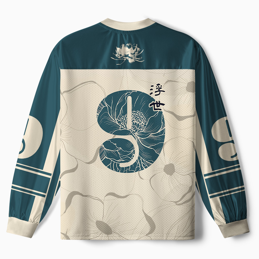Tokyo-Tiger Ukiyo No Hana Paneled Long Sleeve Jersey