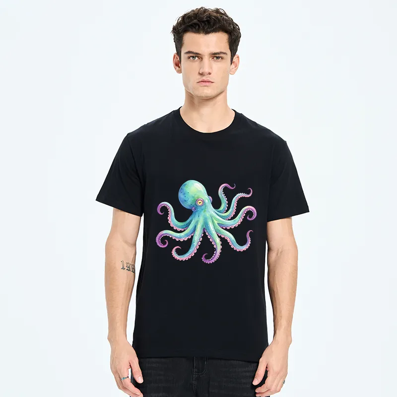 Tokyo-Tiger Watercolor Octopus Classic T-Shirt