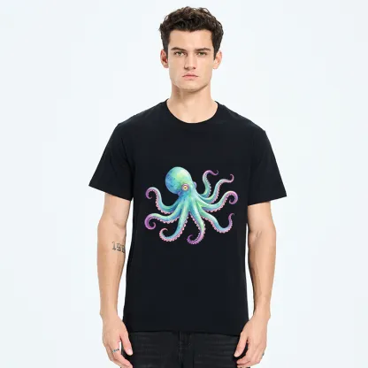 Tokyo-Tiger Watercolor Octopus Classic T-Shirt