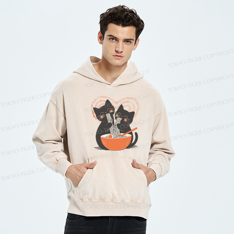 Tokyo-Tiger Let's Eat Ramen Together Washed Hoodie
