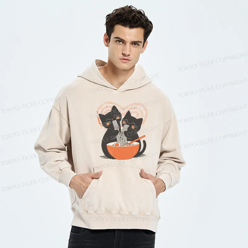 Tokyo-Tiger Let's Eat Ramen Together Washed Hoodie