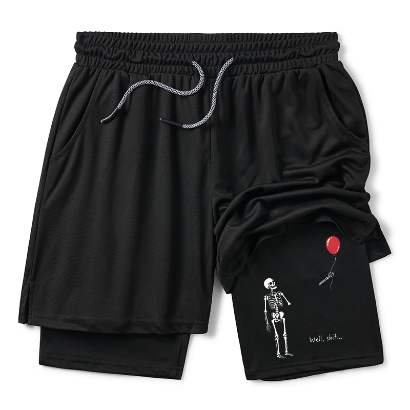 Tokyo-Tiger Skeleton Balloon Meme Training Shorts