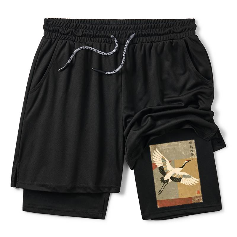 Tokyo-Tiger Crane Spirit Training Shorts