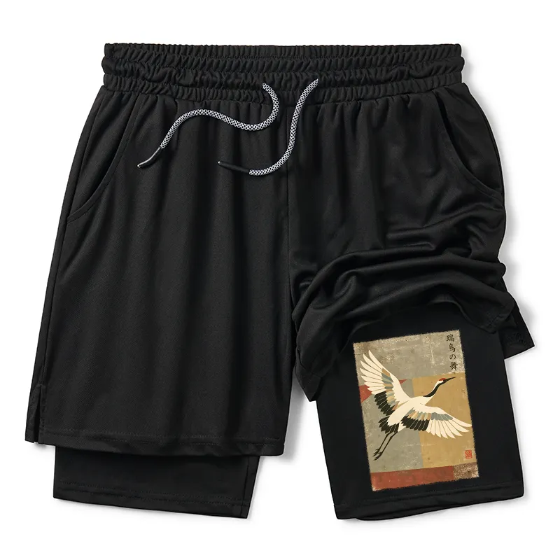 Tokyo-Tiger Crane Spirit Training Shorts Sale