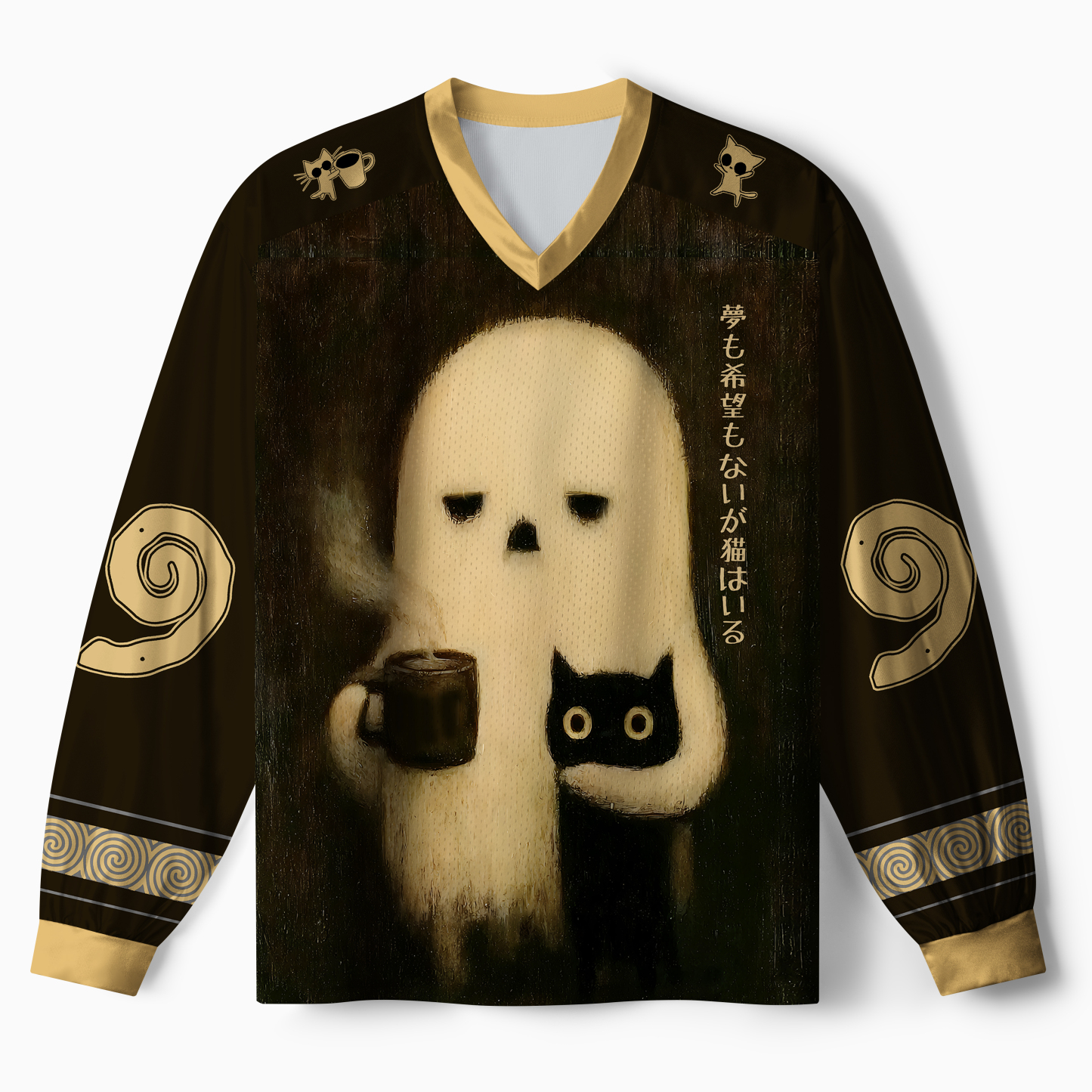 Tokyo-Tiger No Hope But A Cat Paneled Long Sleeve Jersey