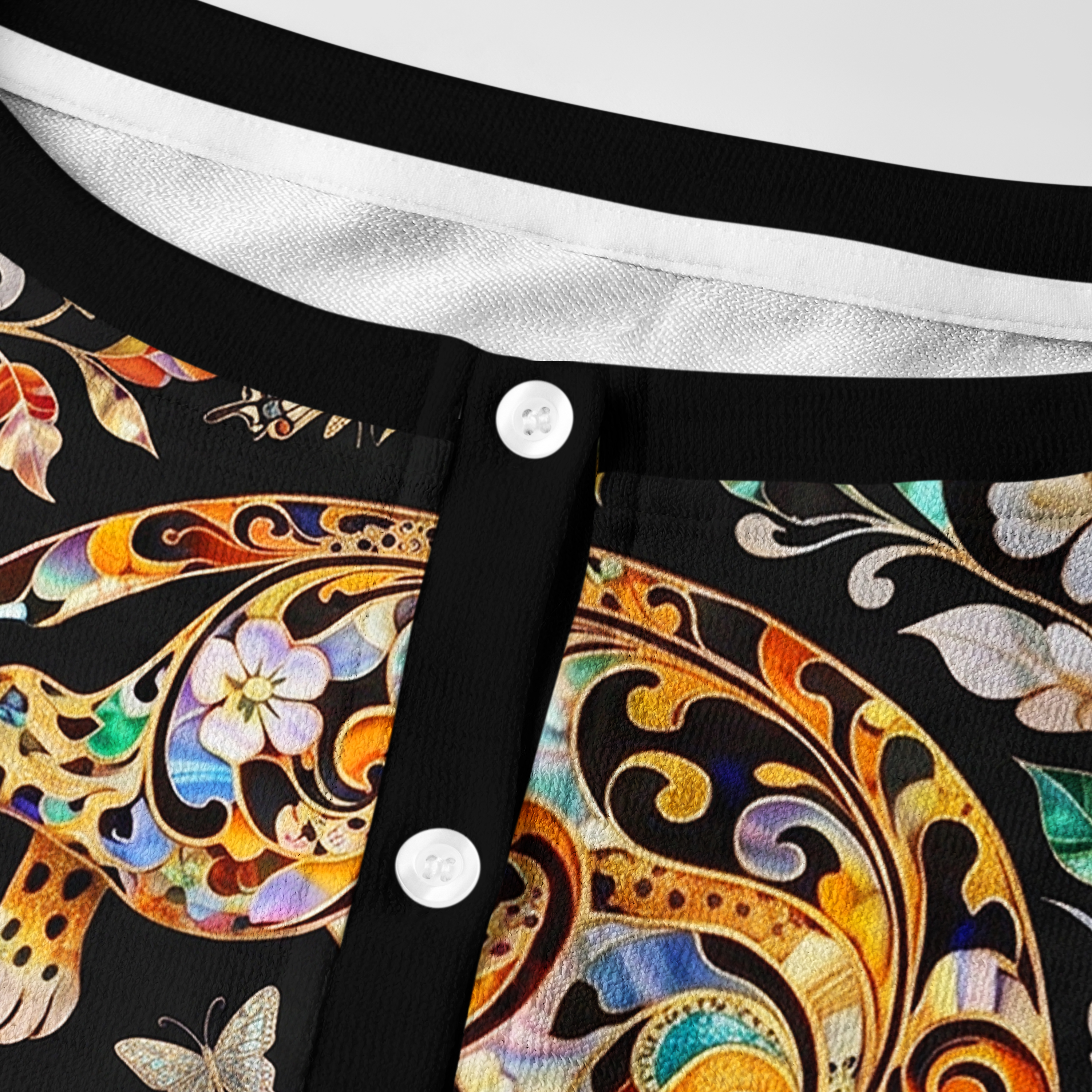 Tokyo-Tiger Ornate Shell Inlay Golden Leopard Women's Lightweight Cardigan