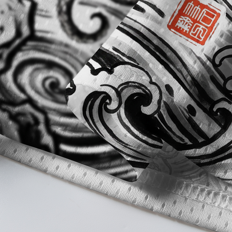Tokyo-Tiger Octopus Ghost Samurai On The Waves Mesh Jersey