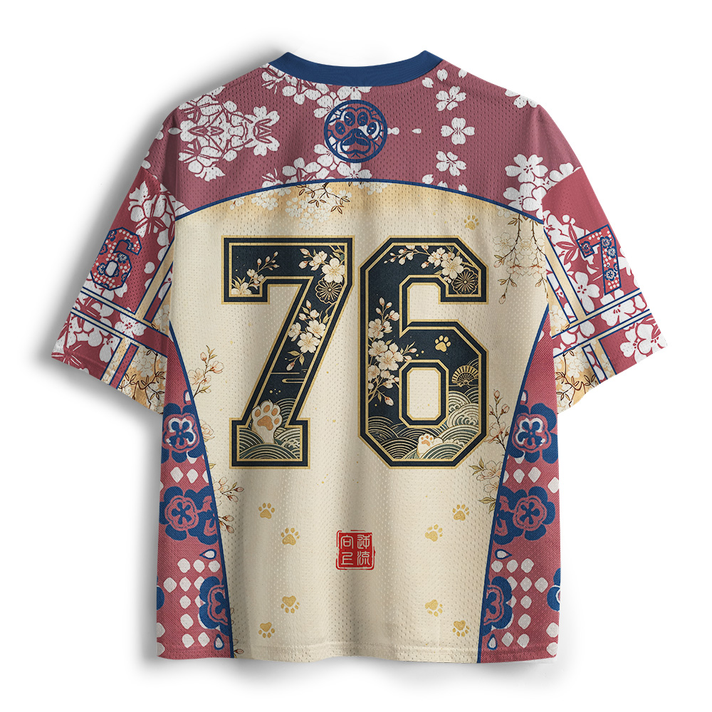 Tokyo-Tiger Kimono Cat Princess Mesh Jersey