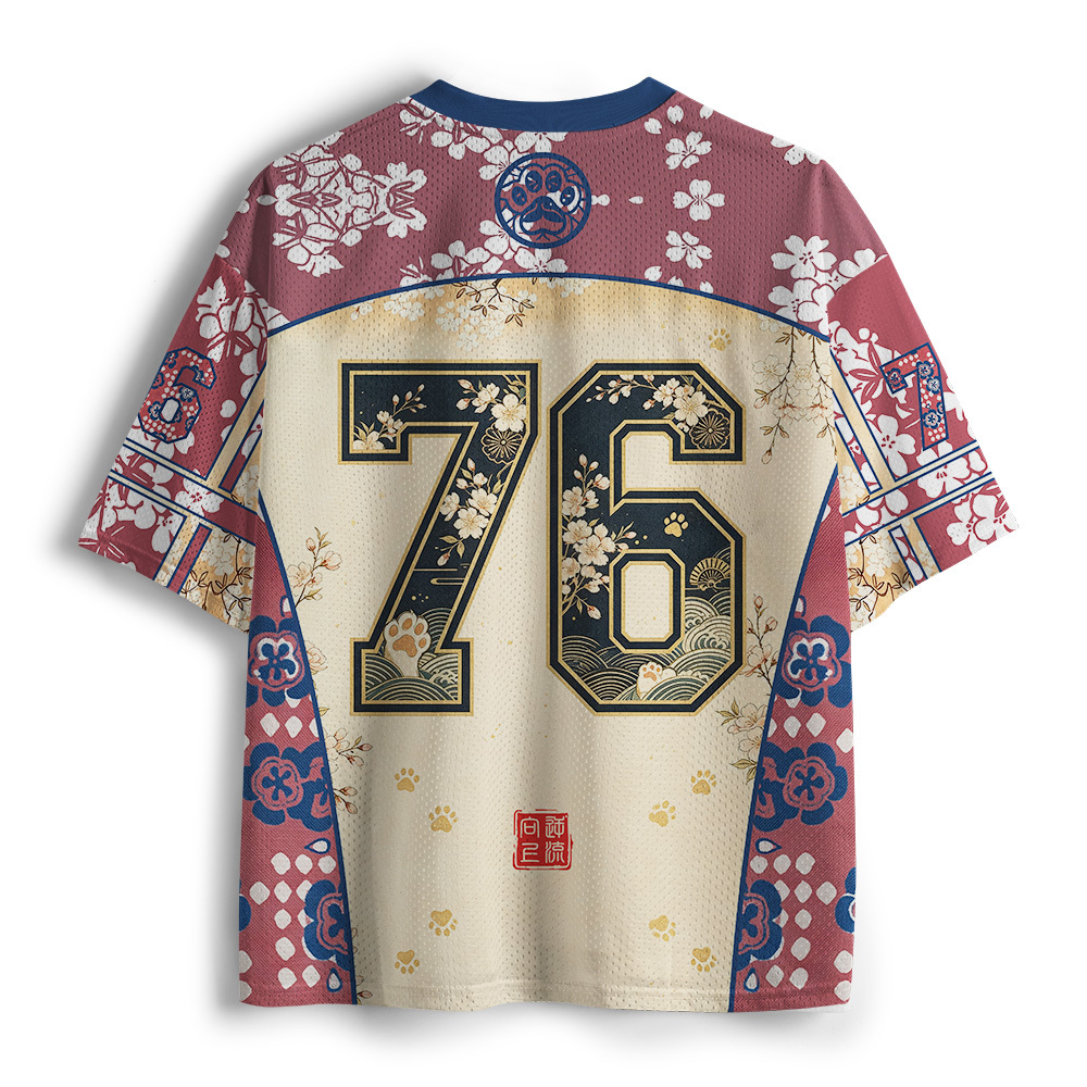 Tokyo-Tiger Kimono Cat Princess Mesh Jersey