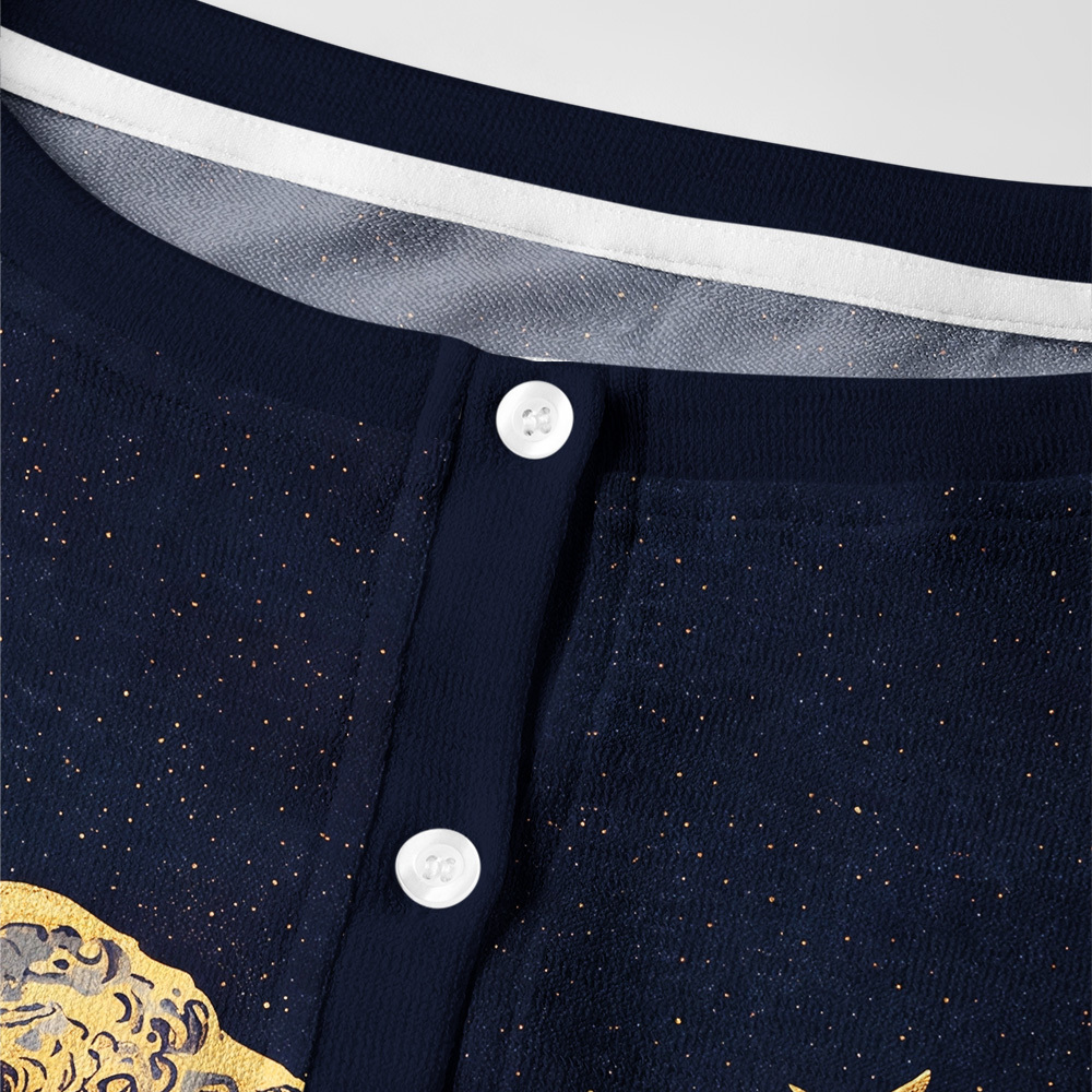 Tokyo-Tiger Gilded Wave Women's Lightweight Cardigan