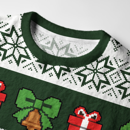 Tokyo-Tiger Questioning Cookie Fuzzy Christmas Ugly Sweatshirt
