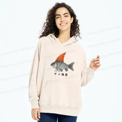 Tokyo-Tiger Fish Disguise Washed Hoodie