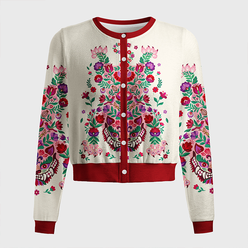 Tokyo-Tiger Floral Tiger Women's Lightweight Cardigan