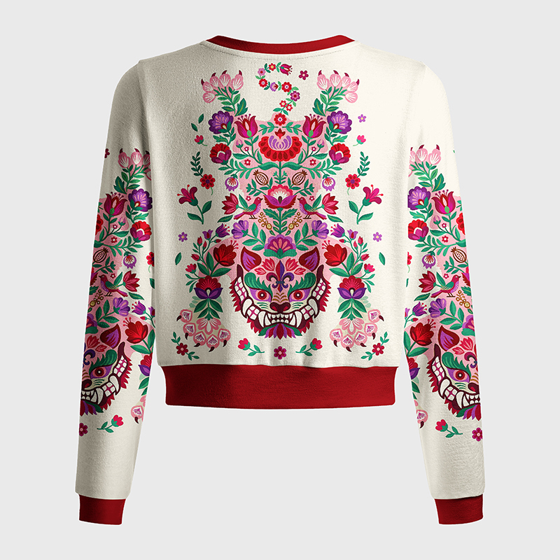 Tokyo-Tiger Floral Tiger Women's Lightweight Cardigan