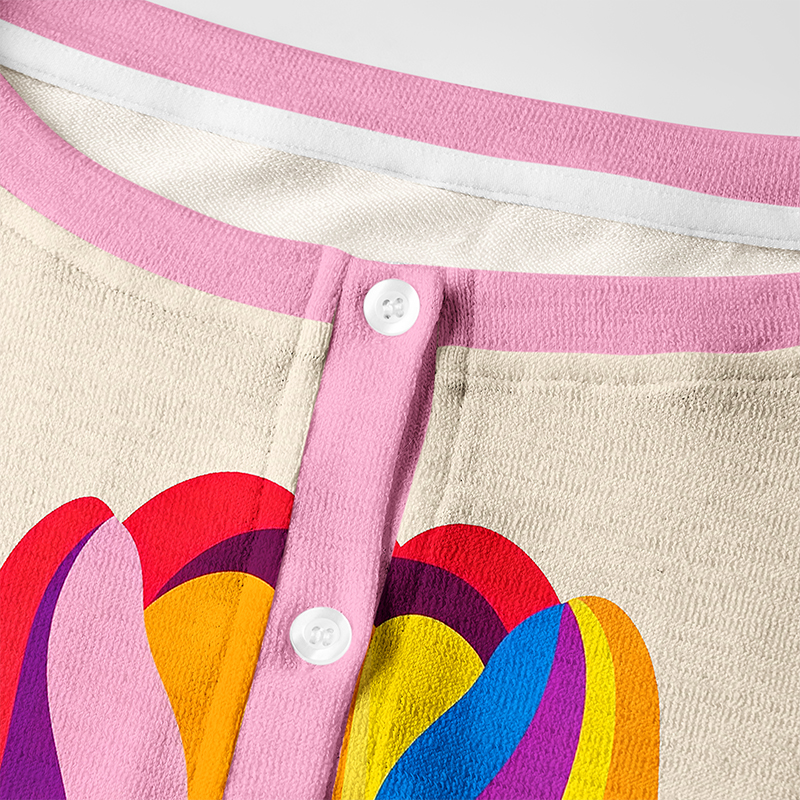 Tokyo-Tiger Rainbow Tulip Bloom Women's Lightweight Cardigan