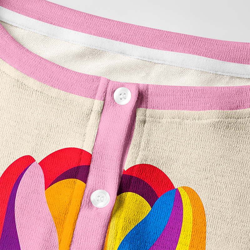 Tokyo-Tiger Rainbow Tulip Bloom Women's Lightweight Cardigan