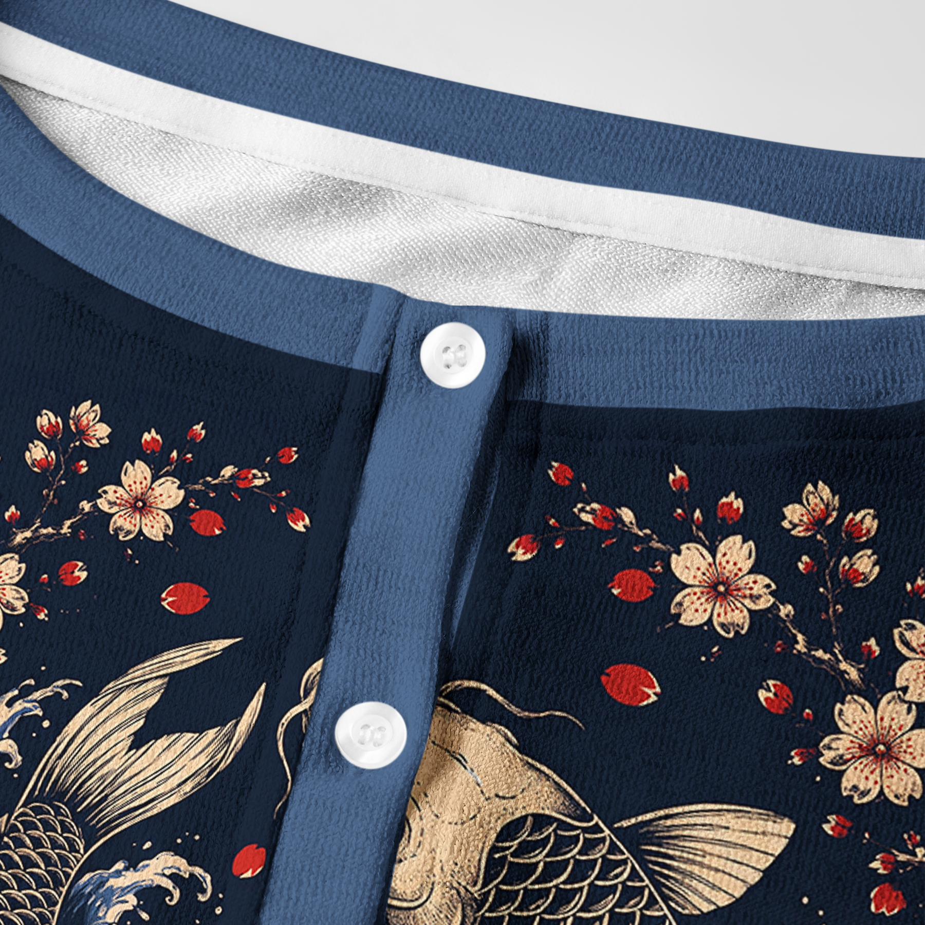 Tokyo-Tiger Japanese Twin Koi Wave Art Women's Lightweight Cardigan