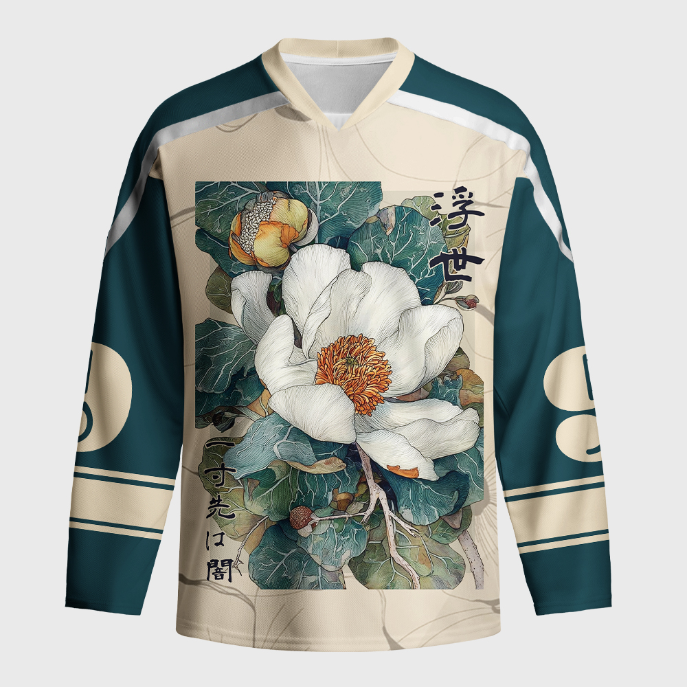 Tokyo-Tiger Ukiyo No Hana Long-Sleeve Hockey Jersey