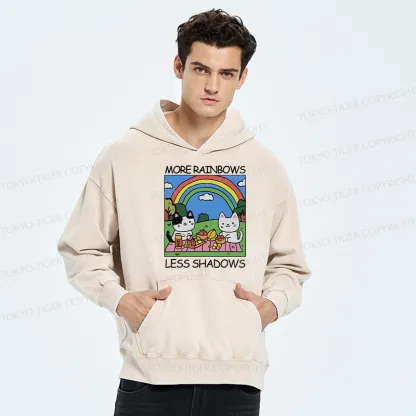 Tokyo-Tiger More Rainbows Less Shadows Washed Hoodie