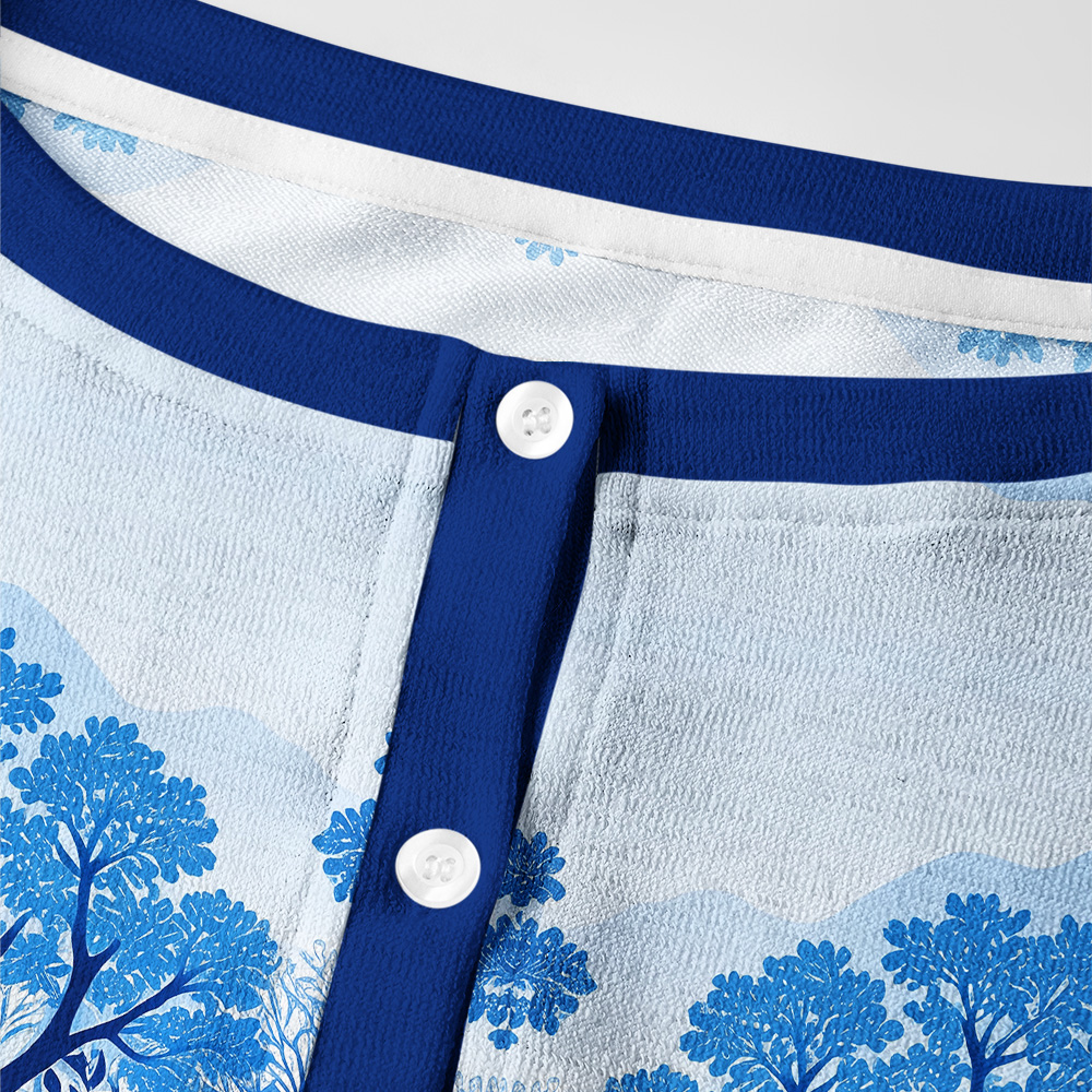 Tokyo-Tiger Blue Forest White Heron Women's Lightweight Cardigan