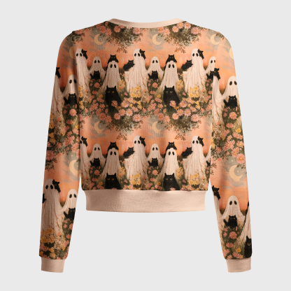 Tokyo-Tiger Enchanted Garden Of Ghosts And Cats Women's Lightweight Cardigan