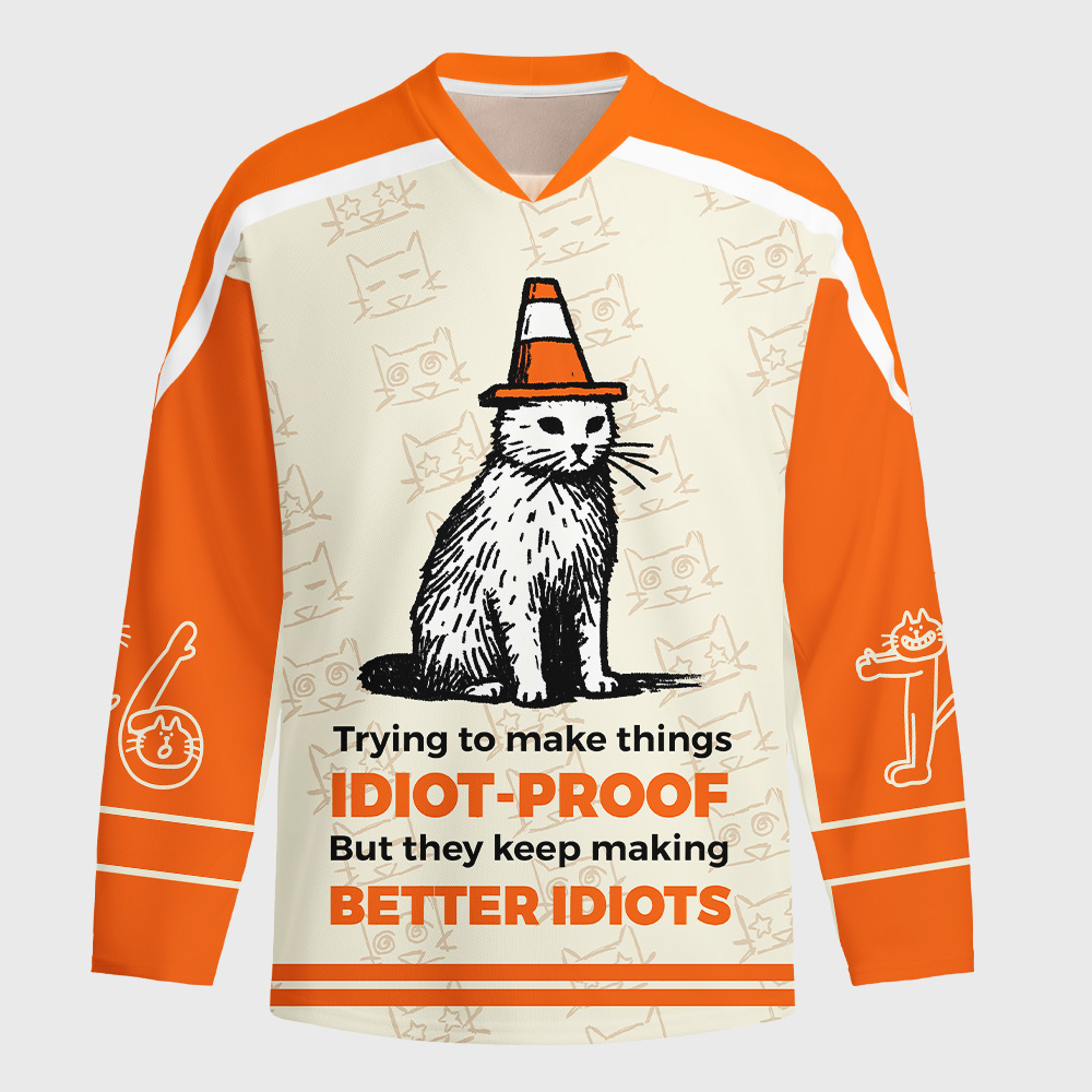Tokyo-Tiger IDIOT-PROOF Long-Sleeve Hockey Jersey
