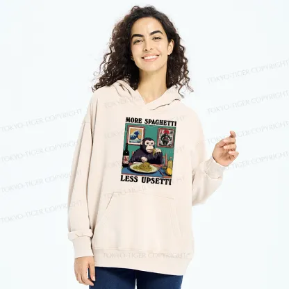 Tokyo-Tiger More Spaghetti Less Upset Bigfoot Washed Hoodie
